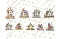 Whimsical Cottagecore Cottage PNG Clipart, Fairy House Png Product Image 2