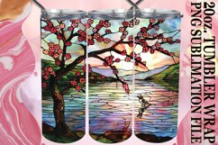 Artistic 20oz Stained Glass Tumbler Design Product Image 1