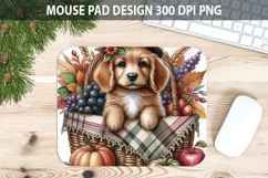 Dog Mouse pad Sublimation - Thanksgiving Animal PNG Design Product Image 1