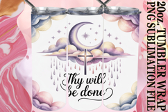 Vibrant Nights 20oz tumbler wrap, Christian Product Image 1