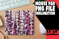 Elegant Striped Flower Mousepad - Timeless Desk Decor Product Image 1