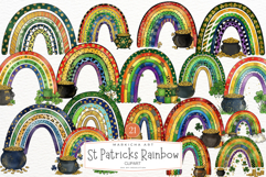 St Patricks Rainbow Clipart Product Image 1