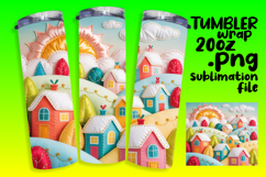 20oz Sublimation Template for Creatives , Holiday Product Image 1