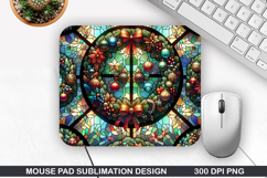 Mouse Pad Sublimation, Christmas Mouse Pad PNG Design Product Image 1