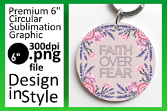 Elegant Keychain Round PNG Artwork , Religious Product Image 1