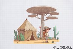 Watercolor Safari Adventure Clipart PNG Product Image 1
