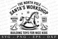 The North Pole Santa&#039;s Workshop Svg | Christmas svg Product Image 1