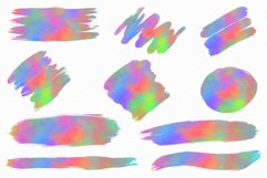 Rainbow Brush Strokes Clipart Product Image 2