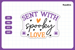 Halloween Small Business Packaging Sticker | Spooky Love Product Image 3