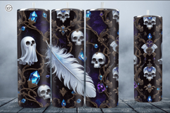 4 Ghost Tumbler Wrap Sublimations, 20 oz Product Image 5