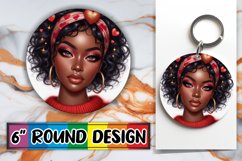 Luminous Ornaments Round Design, 3D Heart Product Image 1