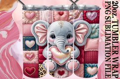 Joyful Spirits 20oz tumbler wrap, Valenines Animals Product Image 1