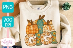 Fall Gigi sublimation PNG, Fall shirt front and back PNG Product Image 4