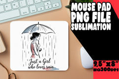 ENCHANTED desk pad PNG Design, Just A Girl Product Image 1