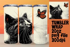 Feline Fantasia: Sublimation Tumblers for Cat Enthusiasts Product Image 1