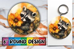 Enchanted Round Keychains PNG, Animals Product Image 1
