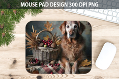 Dog Mouse pad Sublimation - Thanksgiving PNG Design Product Image 1