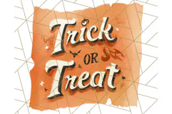Vintage Halloween PNG Clipart, 1950s Retro Graphics Clip Art Product Image 2