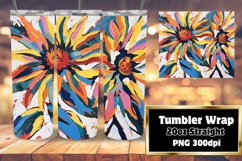 Vibrant Floral Delight 20oz Tumbler Sublimation Product Image 1