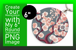 Charming Round Design for Sublimation , Flowers Product Image 1
