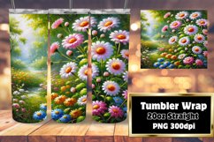 Stylish 20oz Wrap for Personalized Gifts , Flower Product Image 1