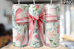 Spring Fling Bow Tumbler Wrap -High Quality 300 Dpi Product Image 1