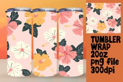 Springtime Pastel Boho Blossom Serenity Tumbler Wrap Product Image 1
