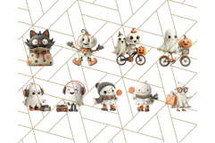 Retro Halloween Clipart Vintage PNG Graphics, 50s Holiday Product Image 2