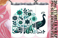 Gentle Breezes 20oz tumbler wrap, Flower Animals Product Image 1