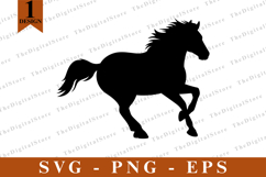Horse SVG, Horse vector, Horse Silhouette, Cut files Product Image 1