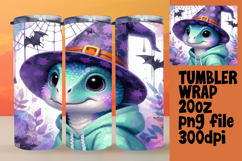 Stylish 20oz Wrap for Personalized Gifts , Halloween Dino Product Image 1