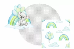watercolor koala clip art Baby Koala. little animals clipart Product Image 4