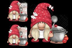Funny Kitchen Gnome PNG Clipart Cute Gonk Sublimation Product Image 4