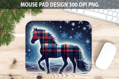 Christmas Horse Pad Sublimation - Animal PNG Design Product Image 1