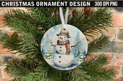 Christmas Ornament Sublimation PNG Design Product Image 1