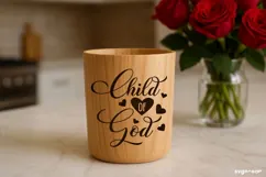 Child of God SVG Engraved | Faith SVG Product Image 1