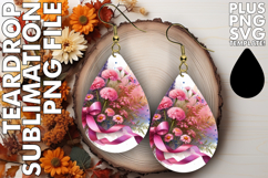 Joyful Teardrop EARRINGS Design, Flowers Product Image 1