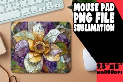 Glitter Flower Mouse Pad Sublimation Art PNG Product Image 1