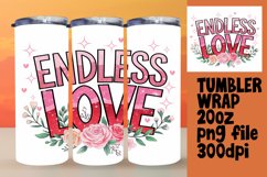 Colorful 20oz Tumbler Template , Valentines Product Image 1