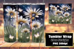 20oz Sublimation Gift Template , Flowers Product Image 1