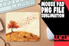 Fall Mouse Pad Watercolor Autumn Pattern Product Image 1