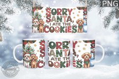 Christmas Mug Wrap Design - Christmas Dog Sublimation Product Image 3