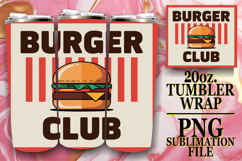 Lively Evenings 20oz tumbler wrap, Retro Food Product Image 1