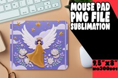 Joyful Desk Pad Sublimation PNG, 3D Xmas Product Image 1