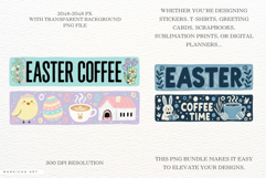Easter Coffee Sublimation Png Product Image 2