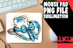 Playful Floral Mousepad Sublimation PNG Product Image 1