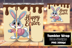 FASHIONABLE 20oz Tumbler PNG Design , Easter Bunny Product Image 1