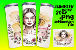 LIVELY 20oz Tumbler Wrap Design , Beauty Woman Product Image 1