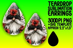 Tranquil Gnome Serenity: Sublimation Teardrop Tranquility Product Image 1