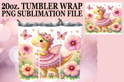 ENCHANTING MOMENTS 20oz TUMBLER WRAP, Cute Dino Product Image 1